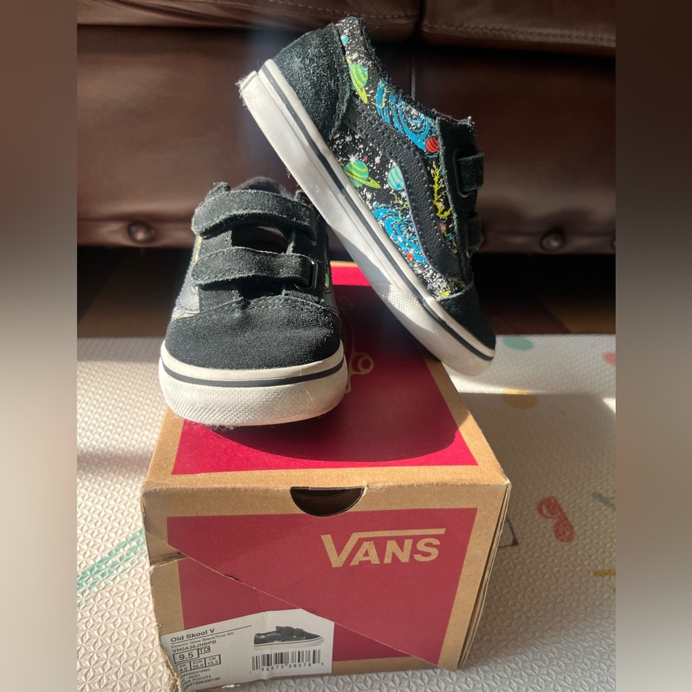 Vans Toddler Old Skool V Cosmic Glow Shoes - Toddler - Size 9.5 - Picture 8 of 10